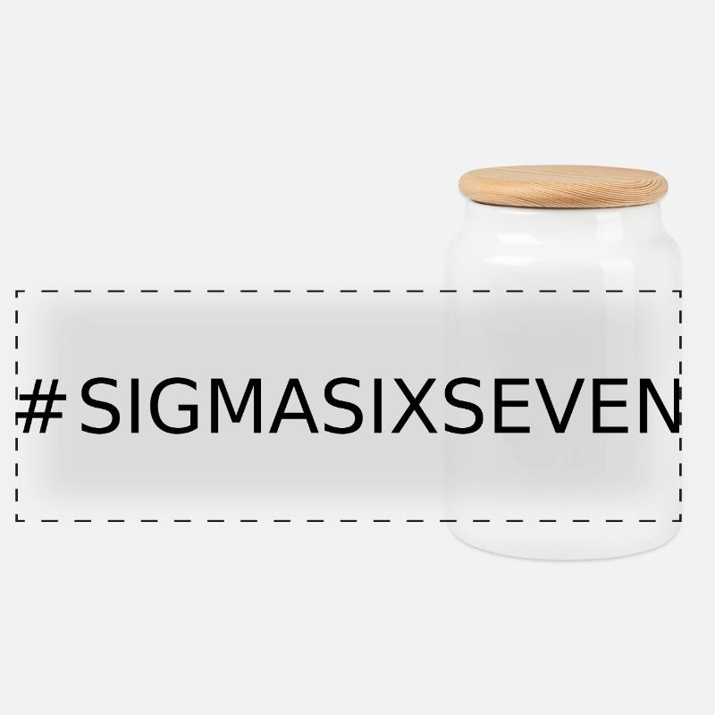 #sigmasixseven - Panorama Keksdose mit Holzdeckel - Weiß