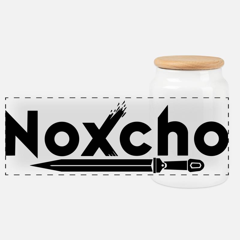 NoXcHo - Panorama Keksdose mit Holzdeckel - Weiß