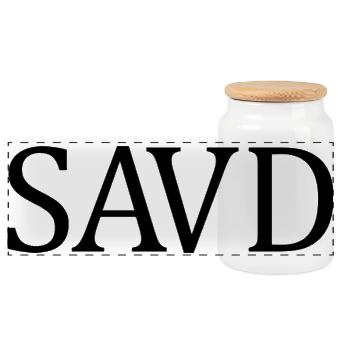 Saved Bible Christ Faith Jesus Saved - Panoramic Cookie Jar with Wooden Lid - white - Front