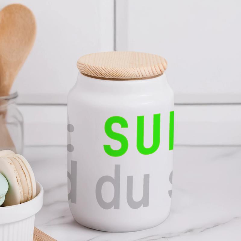 ich: SUDO und du so? Linux Spruch - Programmierer Panorama Keksdose mit Holzdeckel