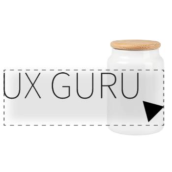 UX Guru - Panorama Keksdose mit Holzdeckel - Weiß - Vorne