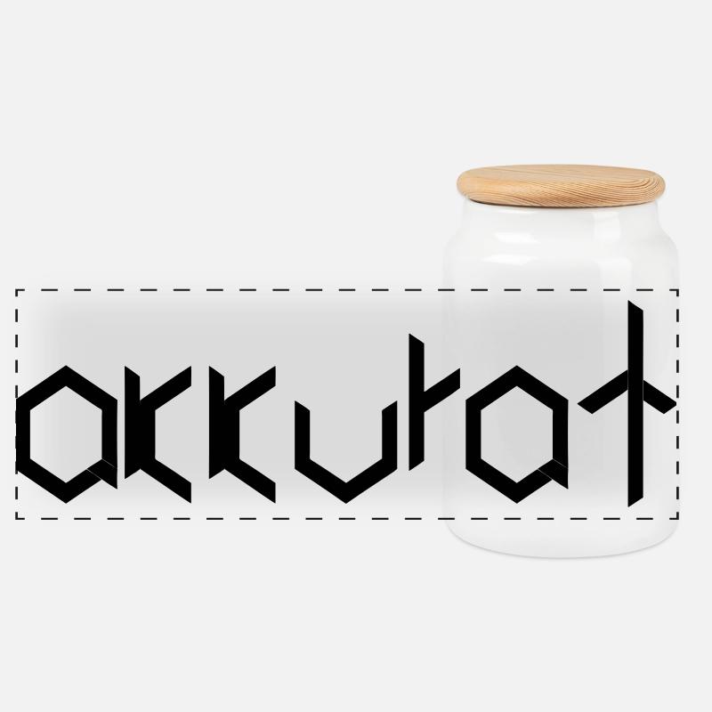 exact - Boîte à biscuits avec couvercle en bois - blanc