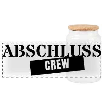 Graduation Crew - Graduation Trip Class 2026 - Panoramic Cookie Jar with Wooden Lid - white - Front