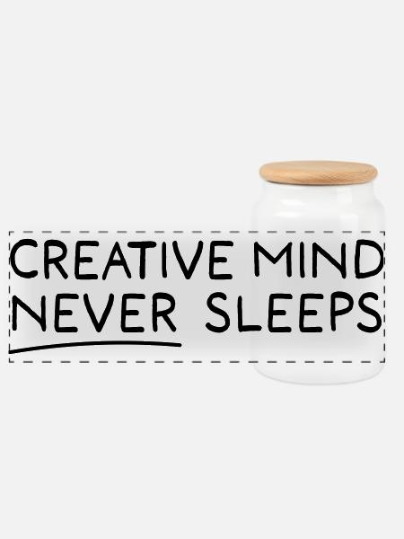 Creative Mind - Panorama Keksdose mit Holzdeckel - Weiß