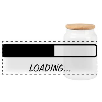 Loading... - Boîte à biscuits avec couvercle en bois - blanc - Devant