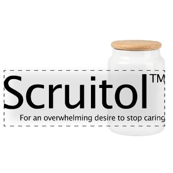 I don't care, drugs, Scuitol, sarcastic, shit - Panoramic Cookie Jar with Wooden Lid - white - Front
