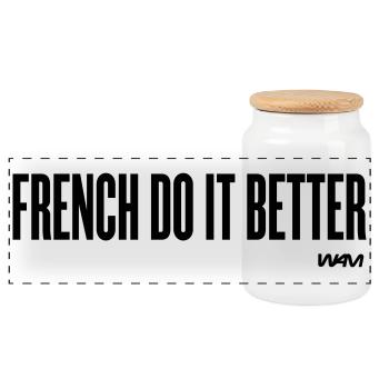 french do it better - Panorama Keksdose mit Holzdeckel - Weiß - Vorne