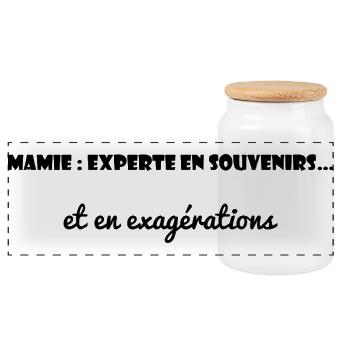 MAMIE. MAMAN. GRAND-MERE. FÊTE DES MÈRES - Boîte à biscuits avec couvercle en bois - blanc - Devant
