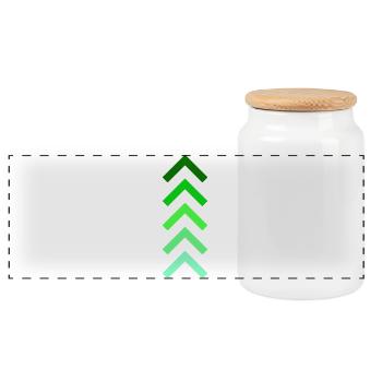 Montée en puissance ! - Boîte à biscuits avec couvercle en bois - blanc - Devant
