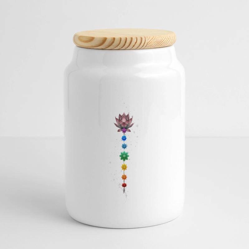 Align your heart with the source. Panoramic Cookie Jar with Wooden Lid