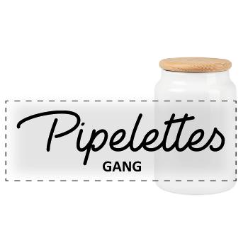 pipelettes Bande - Panorama Keksdose mit Holzdeckel - Weiß - Vorne