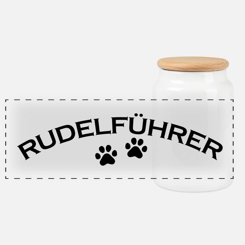 Rudelführer, 1fb - Panorama Keksdose mit Holzdeckel - Weiß