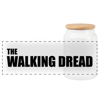The Walking Dread - Panoramic Cookie Jar with Wooden Lid - white - Front