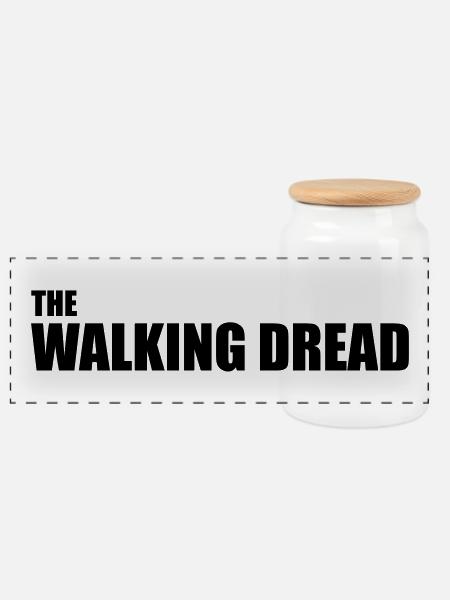 The Walking Dread - Panorama Keksdose mit Holzdeckel - Weiß