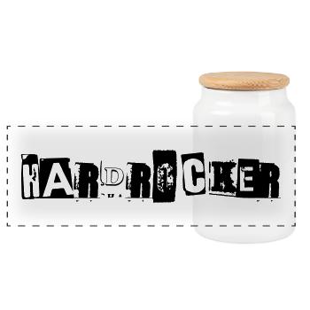 Cadeau dur Rocker Music Festival - Boîte à biscuits avec couvercle en bois - blanc - Devant