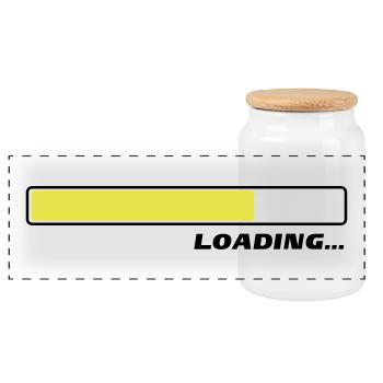 Loading... Ladebalken Status 3c - Panorama Keksdose mit Holzdeckel - Weiß - Vorne