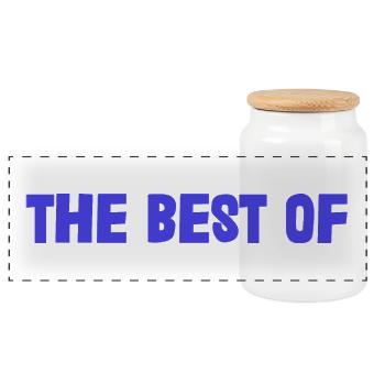 MAMIE. FÊTE DES MÈRES. BONNE FÊTE MAMIE. JE T'AIME - Boîte à biscuits avec couvercle en bois - blanc - Devant
