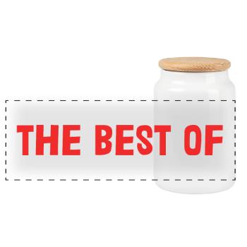 MAMIE. FÊTE DES MÈRES. BONNE FÊTE MAMIE. JE T'AIME - Boîte à biscuits avec couvercle en bois - blanc - Devant
