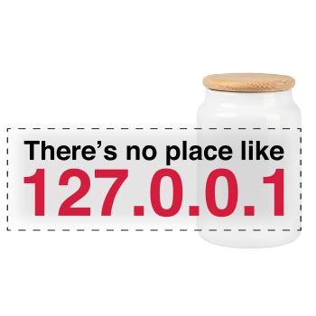 NERD HUMOR: At home it is at its best! - Panoramic Cookie Jar with Wooden Lid - white - Front