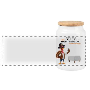 Problèmes de la Turquie - Boîte à biscuits avec couvercle en bois - blanc - Devant