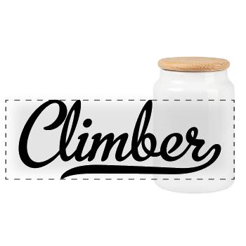 6061912 127796595 climber - Panorama Keksdose mit Holzdeckel - Weiß - Vorne