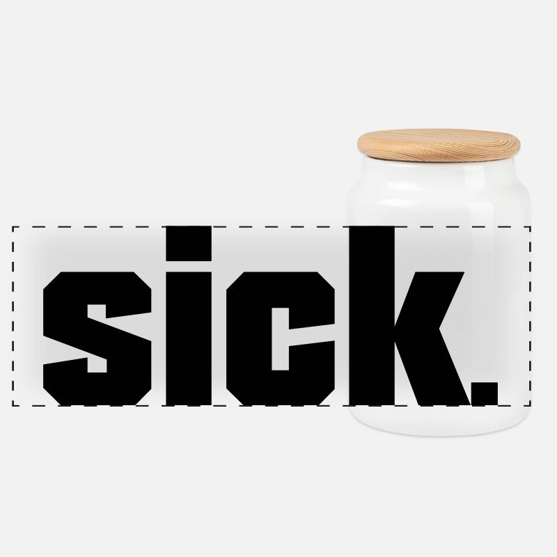 Sick Design - easy - Panorama Keksdose mit Holzdeckel - Weiß