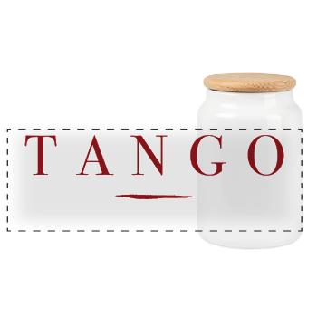 Le tango, l’art de la connexion, Danse - Boîte à biscuits avec couvercle en bois - blanc - Devant
