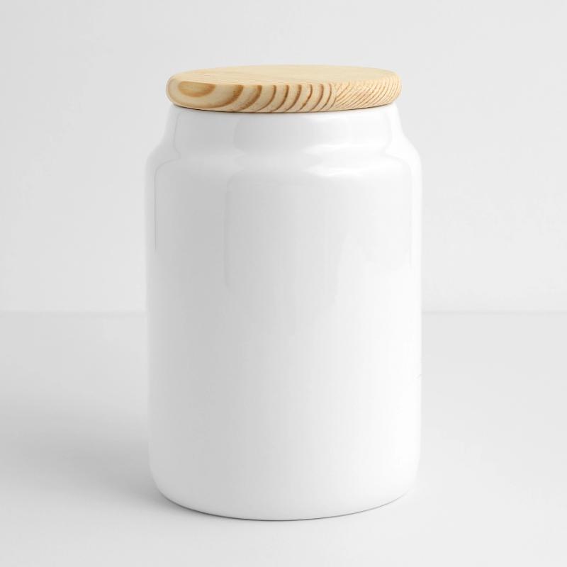 Panthère Léopard Grand Chat Mignon Gros Chat Panter Boîte à biscuits avec couvercle en bois