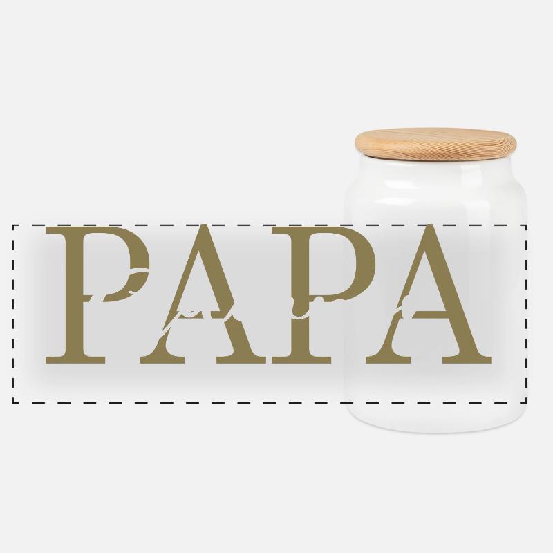 PAPA Camper 2023 - Panorama Keksdose mit Holzdeckel - Weiß