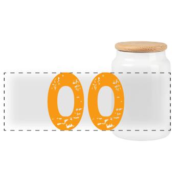 Cool moderne et jeune - Boîte à biscuits avec couvercle en bois - blanc - Devant