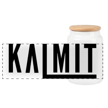 Kalmit natural  - Panorama Keksdose mit Holzdeckel - Weiß - Vorne