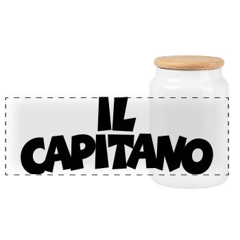 Il Capitano - Panorama Keksdose mit Holzdeckel - Weiß - Vorne