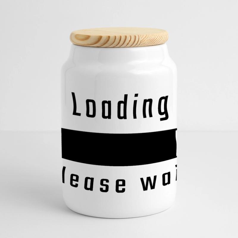 Loading - please wait Panoramic Cookie Jar with Wooden Lid