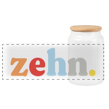 Cadeau d’anniversaire Fils Fils et Fille - Boîte à biscuits avec couvercle en bois - blanc - Devant