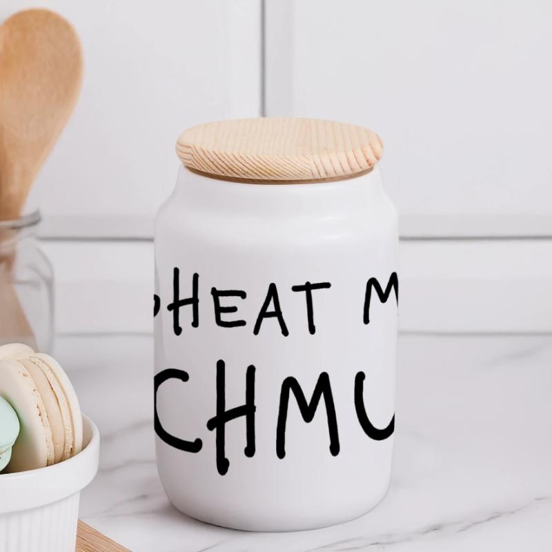 It gheat more gschcuddle dialect statement cuddling Panoramic Cookie Jar with Wooden Lid