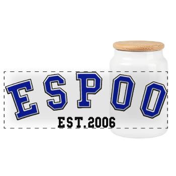 Fondation d’Espoo en 2006 - Boîte à biscuits avec couvercle en bois - blanc - Devant
