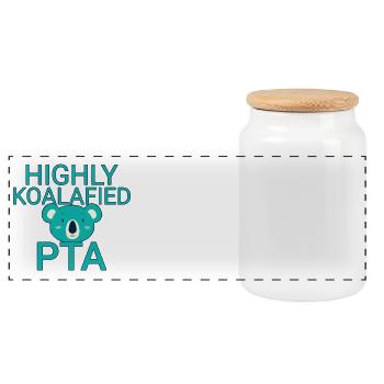 PTA Koalafied Pharmacy - Panoramic Cookie Jar with Wooden Lid - white - Front
