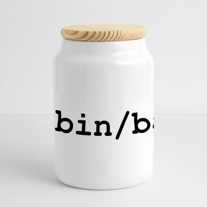 Bash / Bourne-Again Shell unter Linux und Unix Panorama Keksdose mit Holzdeckel