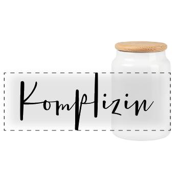 Épouse partenaire petite amie épouse - Boîte à biscuits avec couvercle en bois - blanc - Devant