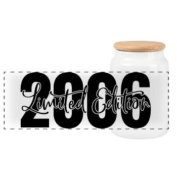 Limited edition 2006 - Panorama Keksdose mit Holzdeckel - Weiß - Vorne