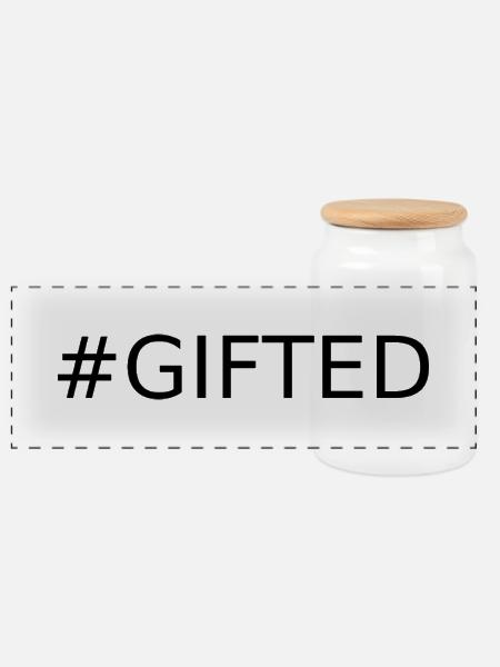 #GIFTED - Panorama Keksdose mit Holzdeckel - Weiß