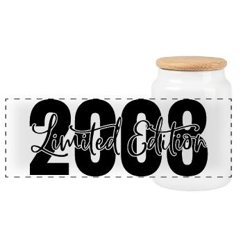 Limited edition 2008 - Panorama Keksdose mit Holzdeckel - Weiß - Vorne