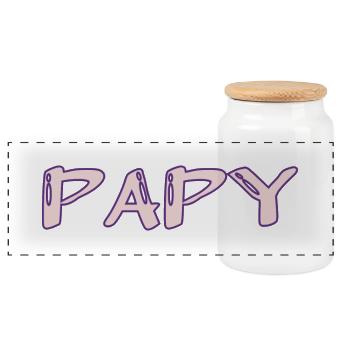 RETRAITE. BONNE RETRAITE. JOYEUSE RETRAITE - Boîte à biscuits avec couvercle en bois - blanc - Devant