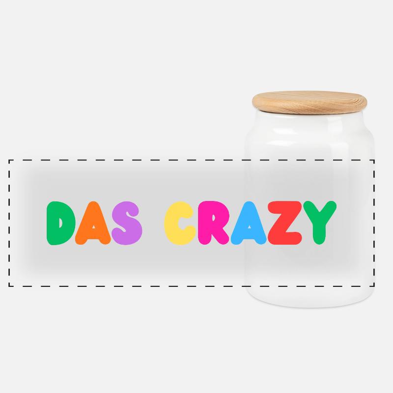 Das Crazy - Panorama Keksdose mit Holzdeckel - Weiß