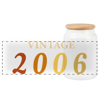 20 Year Old Legend Tee Born 2006 - Panoramic Cookie Jar with Wooden Lid - white - Front