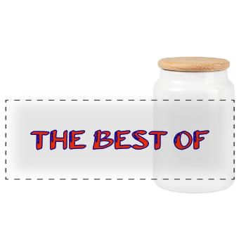 GRANNY. MOTHER's DAY. HAPPY BIRTHDAY GRANNY. I LOVE YOU - Panoramic Cookie Jar with Wooden Lid - white - Front