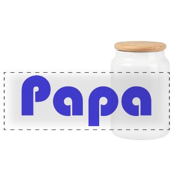 OPA. VATERTAG. ALLES GUTE ZUM GEBURTSTAG OPA. ICH LIEBE DICH. - Panorama Keksdose mit Holzdeckel - Weiß - Vorne