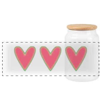 FÊTE DES MERES. MAMAN. MOM. MUM. MAMA. FÊTE - Boîte à biscuits avec couvercle en bois - blanc - Devant