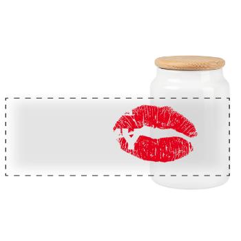 je suis sexy - Boîte à biscuits avec couvercle en bois - blanc - Devant