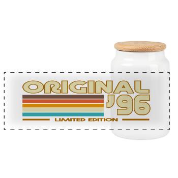 Originales 96 Rainbow Retro - Panorama Keksdose mit Holzdeckel - Weiß - Vorne